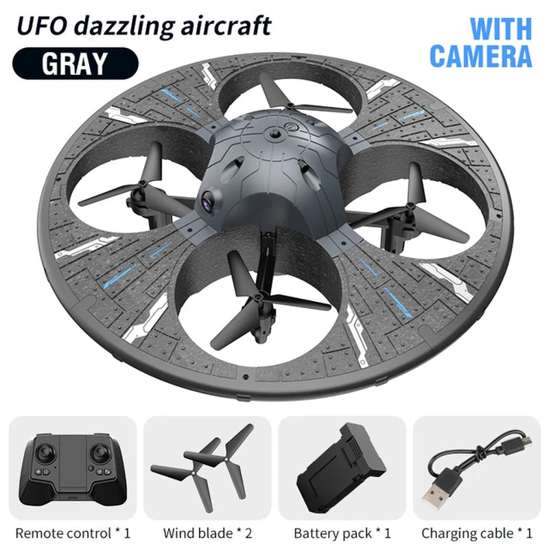 RC Drone Foam UAV Ufo with Lighting Intelligent Obstacle Avoidance Aerial Camera Four Axis Aircraft Mini Dron Toy for Kids Gifts