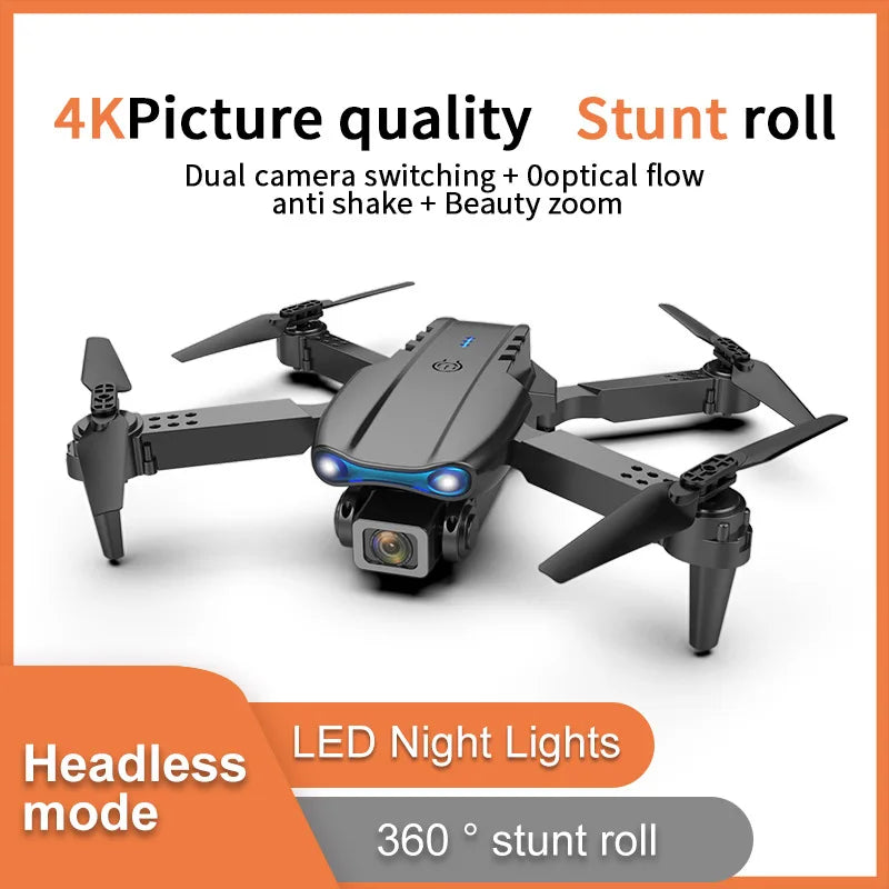 E99 Pro RC Mini Drone 4K with Wifi Aerial Photography Helicopter Foldable Quadcopter Dron Toys