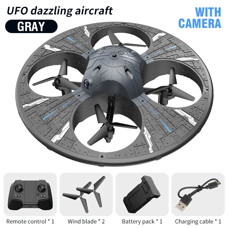 RC Drone Foam UAV Ufo with Lighting Intelligent Obstacle Avoidance Aerial Camera Four Axis Aircraft Mini Dron Toy for Kids Gifts