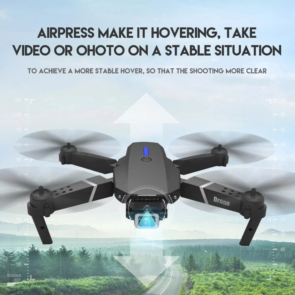 E88 Professional Wide Angle RC Dron HD 4K Camera Mode Foldable Helicopter Aircraft Quadcopter Drone Kid Gift Toys