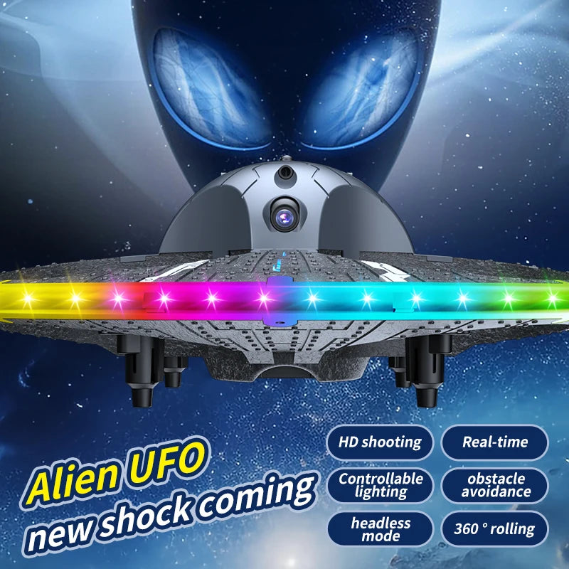 RC Drone Foam UAV Ufo with Lighting Intelligent Obstacle Avoidance Aerial Camera Four Axis Aircraft Mini Dron Toy for Kids Gifts