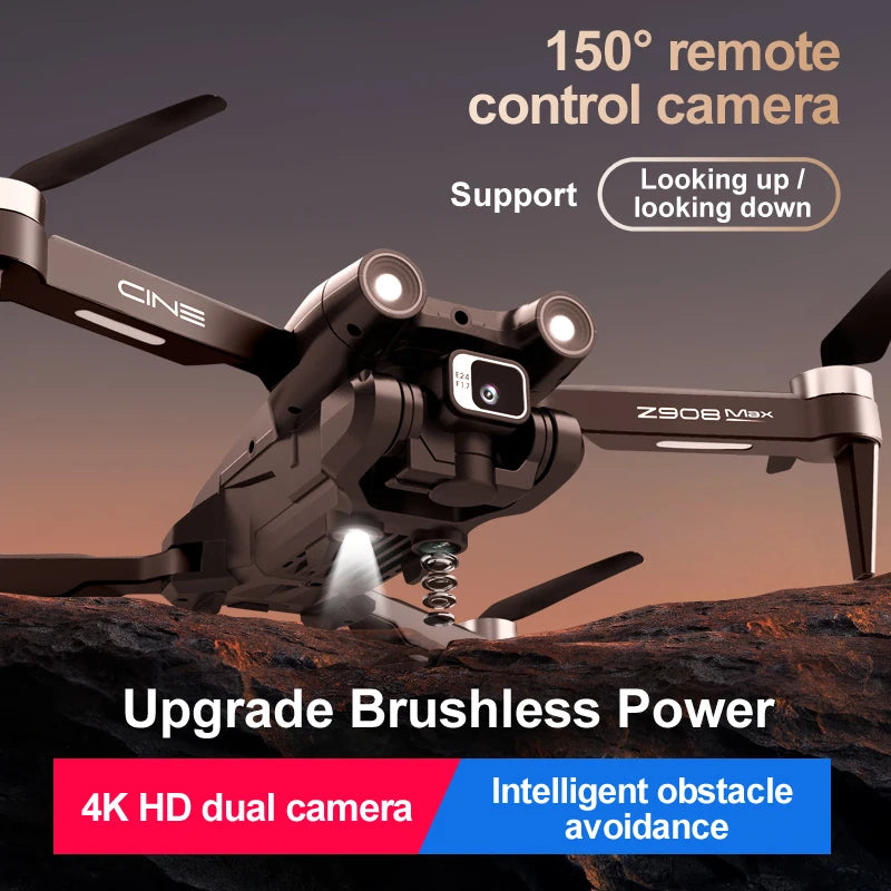 Lenovo Z908Pro Max Drone Brushless Professional 4K GPS WIFI Obstacle Avoidance Folding Rc Quadcopter Child Dron Free Shipping