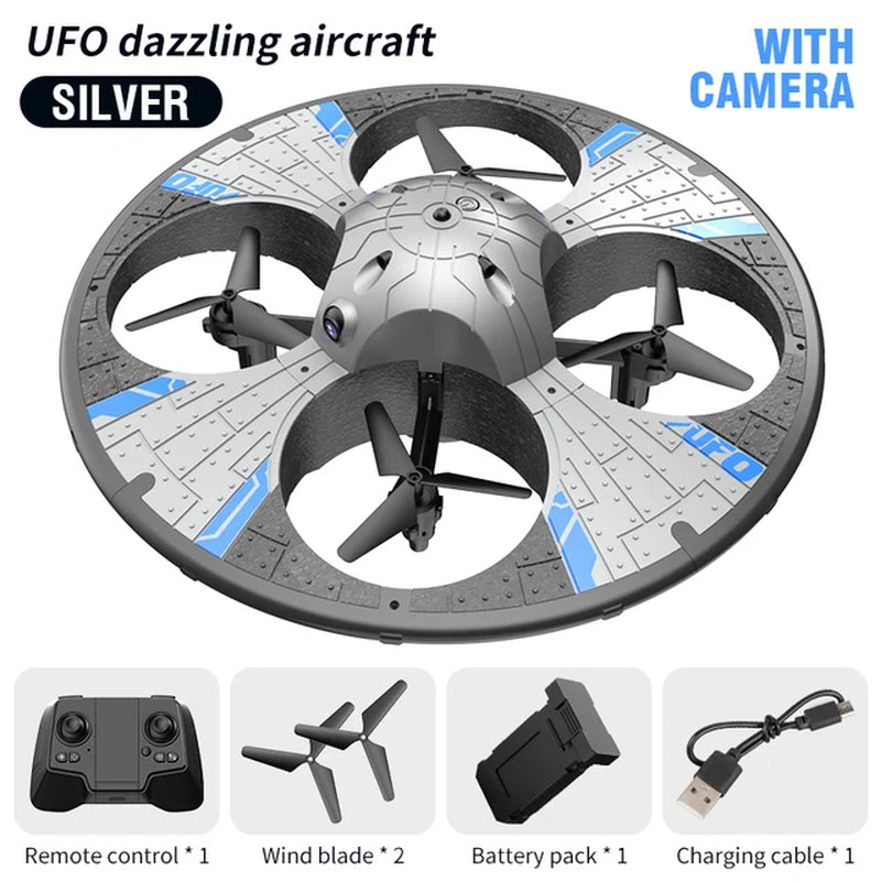 RC Drone Foam UAV Ufo with Lighting Intelligent Obstacle Avoidance Aerial Camera Four Axis Aircraft Mini Dron Toy for Kids Gifts