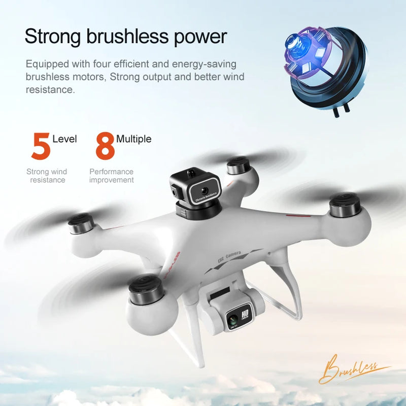 Professional S116 MAX Drone 8K WIFI FPV Camera 360° Obstacle Avoidance Brushless Motor RC Quadcopter Mini Dron Toy