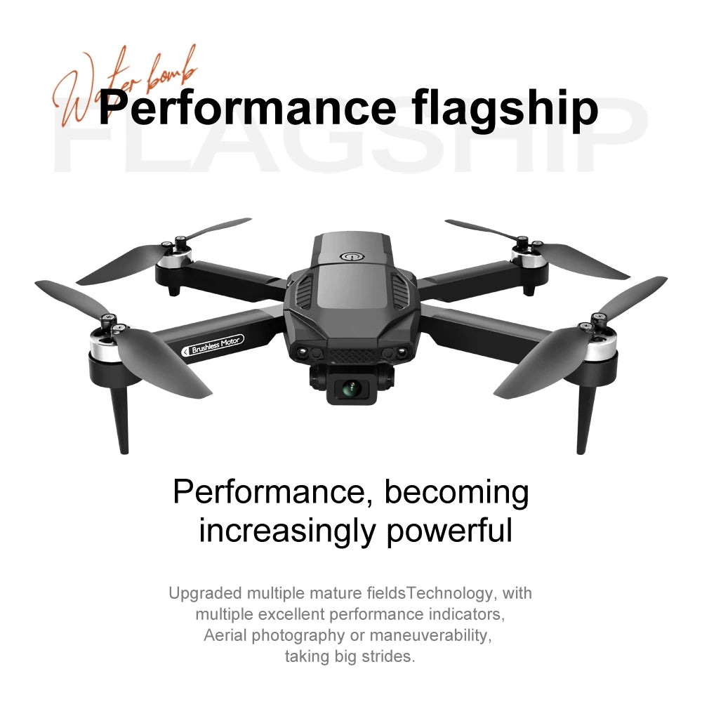 F198 Mini Drone Brushless Optical Flow Positioning Dual Camera Remote Control FPV Dron Foldable Aircraft Quadcopter RC Toys