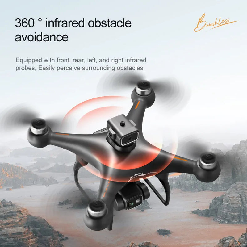 Professional S116 MAX Drone 8K WIFI FPV Camera 360° Obstacle Avoidance Brushless Motor RC Quadcopter Mini Dron Toy