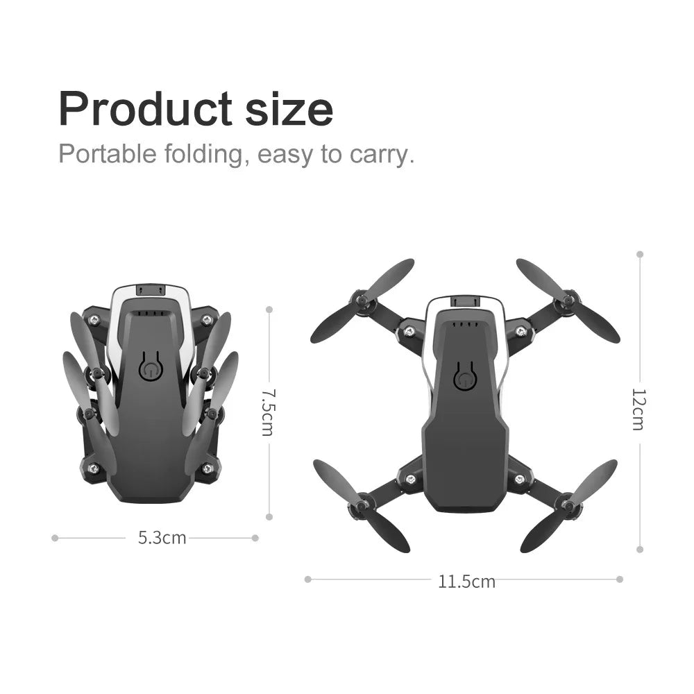 LF606 Mini RC Drone with 4K 5MP HD Camera Foldable Drones Altitude Hold Pocket Profesional Quadcopter Dron Gift Toys for Boys